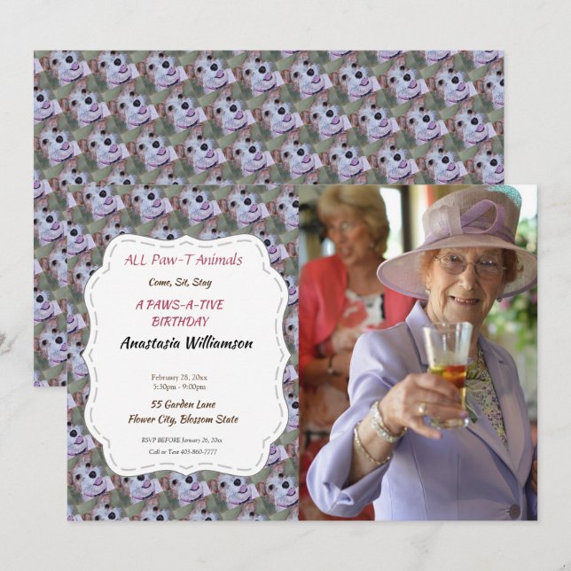 SON 1ER ANNIVERSAIRE INVITATION (Devant / Derrière)