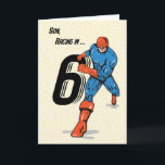Son 6. Geburtstag Superhero Karte<br><div class="desc">Die ganze Familie ist bereit,  bald den 6. Geburtstag Ihres Sohnes zu feiern. Du solltest dir eine Kopie dieser lustigen Karte besorgen,  um ihn zu begrüßen und ihm eine aufrichtig lustige Geburtstagsnachricht zu erzählen.</div>