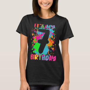 Son 7 Anniversaire T-shirt fille garçons 7 Ans
