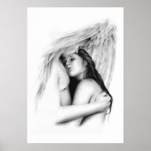 Son affiche d'amour d'ange de protecteur