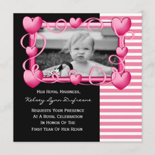 Son Altesse Royale avec photo Invitation d'anniver