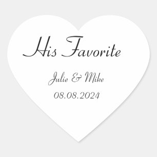 SON autocollant de faveur de mariage FAVORITE