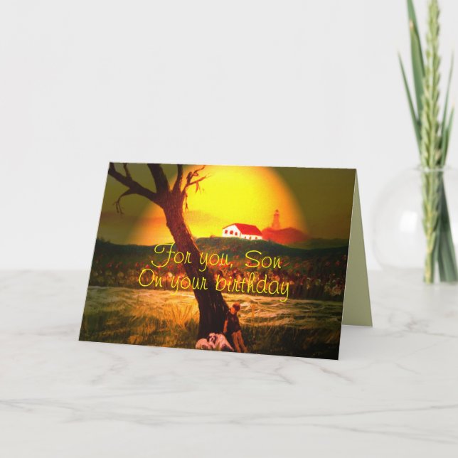 Son Birthday Card Karte (Vorderseite)