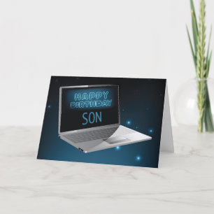 Son Birthday Computer, Technologie, Night Sky Karte