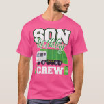 Son Birthday Crew Garbage Truck Family Matching Bi T-Shirt<br><div class="desc">Son Birthday Crew Garbage Truck Family Matching Birthday .</div>