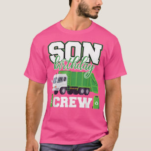 Son Birthday Crew Garbage Truck Family Matching Bi T-Shirt