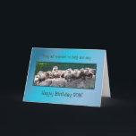 Son Birthday mit Ottern Karte<br><div class="desc">Eine Reihe von Ottern,  die alle wollte,  Happy Birthday zu sagen. Eine niedliche Karte für einen Tierliebhaber. Sehen Sie die ganze Kartenreihe mit diesem Bild in meinem Geschäft</div>