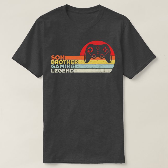 Son Brother GamingFunny Gaming Quote Retro Geschen T-Shirt (Design vorne)