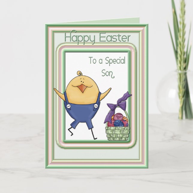 Son Chick Oaster Card Feiertagskarte (Vorderseite)