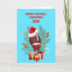 Son Christmas Football Feiertagskarte