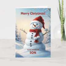 Son Christmas Snowman