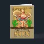 Son Cowboy Birthday Card - Rootin' Tootin' Birthda Karte<br><div class="desc">Son Cowboy Birthday Card - Rootin' Tootin' Birthday</div>