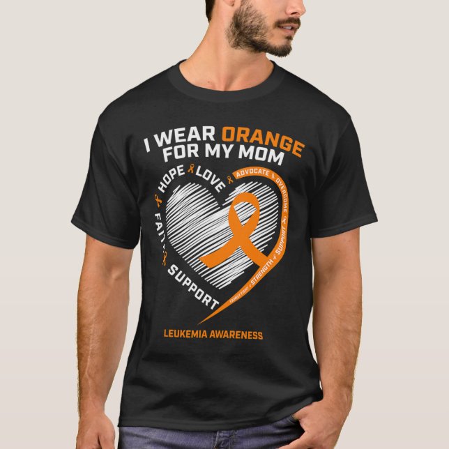 Son Daughter gibt Leukemia Awareness Mama Leukemi T-Shirt (Vorderseite)