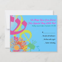 SON DE LA TORAH FLOWER Bat mitzvah Carte de répons