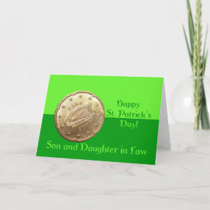 Son & Ehefrau Happy St. Patrick's Day Karte