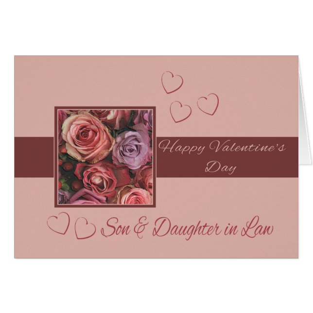 Son & Ehefrau Happy Valentine's Day Rose (Vorderseite (Horizontal))