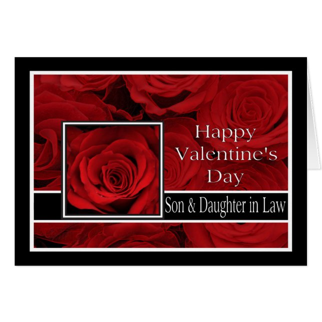 Son & Ehefrau Happy Valentine's Day Rose (Vorderseite (Horizontal))