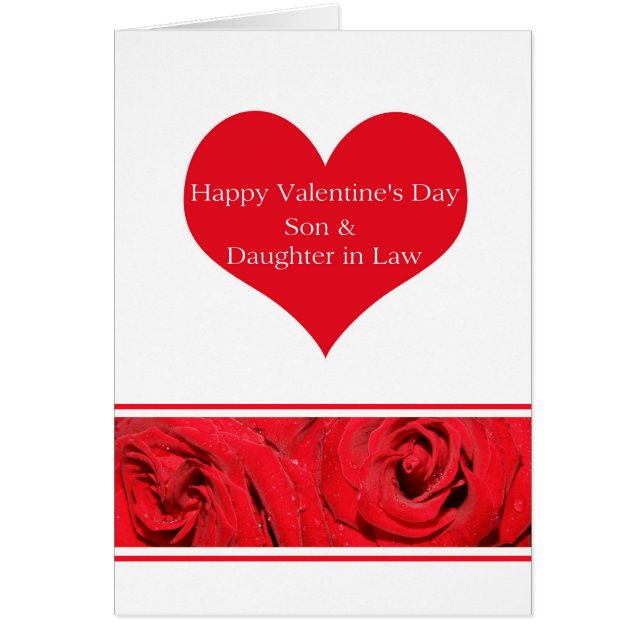 Son & Ehefrau Happy Valentine's Day Rose (Vorne)