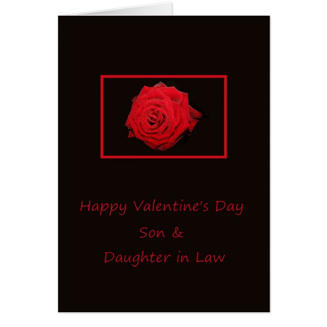 Son & Ehefrau Happy Valentine's Day Rose (Vorne)