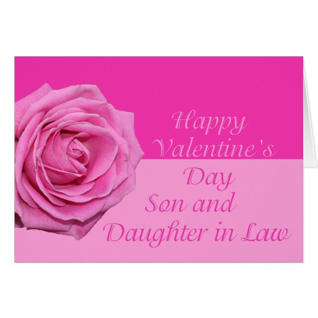 Son & Ehefrau Happy Valentine's Day Rose (Vorderseite (Horizontal))