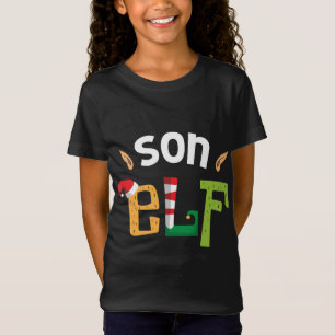 Son Elf Weihnachtselfen Squad Matching Elf Familie T-Shirt