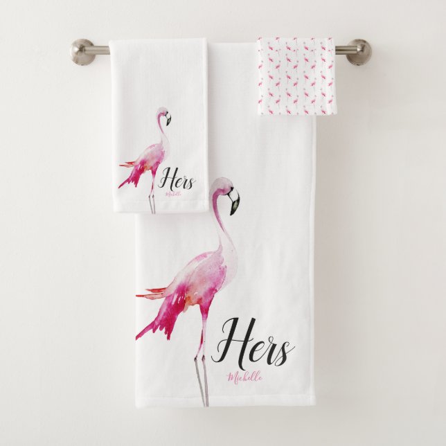 Son et sien Flamant rose tropical nommé fait sur (En situation)