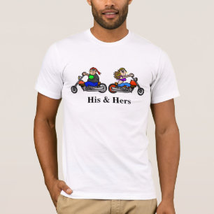 Son et sien T-shirt de moto
