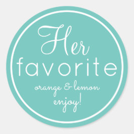 Son et Son aqua favori pour mariage stickers