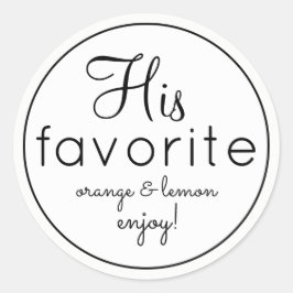Son et son blanc favori mariage stickers de faveur