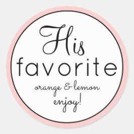 Son et son blanc favori mariage stickers de faveur