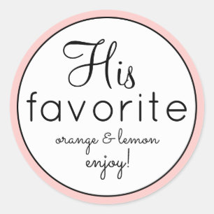 Son et son blanc favori mariage stickers de faveur