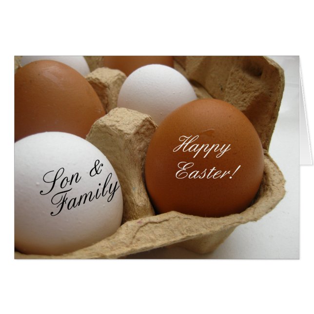 Son & Family Happy Easter (Vorderseite (Horizontal))