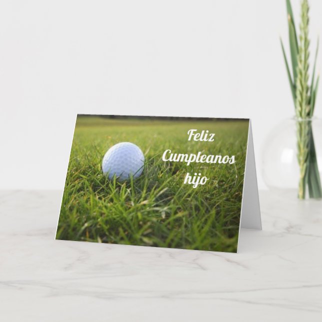 SON **FELIZ CUMPLEANOS** GENIESSEN SIE IHREN SONDE KARTE (Vorderseite)