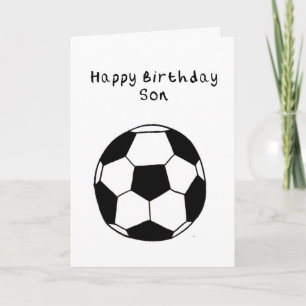 Son Football Geburtstagskarte Karte