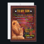 Son-Geschenke| Brief an meine Sohn-Liebe vom Vater Einladung<br><div class="desc">Son-Geschenke| Zu meinem Sohn werde ich immer bei Ihnen sein,  Sie werden immer meine Baby Boy Liebe von Vater</div>
