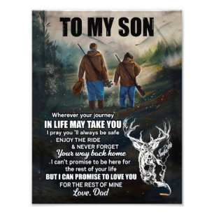 Son-Geschenke  Brief an meine Sohn-Liebe vom Vater Fotodruck
