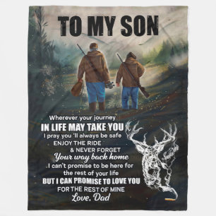 Son Gifts   Brief an meine Sohn Liebe aus Vater Fleecedecke