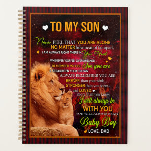 Son Gifts   Brief an meine Sohn Liebe aus Vater Planer
