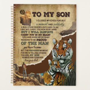 Son Gifts   Brief an meine Sohn Liebe aus Vater Planer