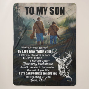 Son Gifts Brief an meine Sohn Liebe aus Vater Sherpadecke