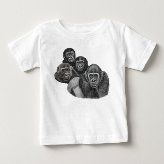 Son Gorilla T-shirts By AGE. Gorilla Life GL/TFW (Vorderseite)