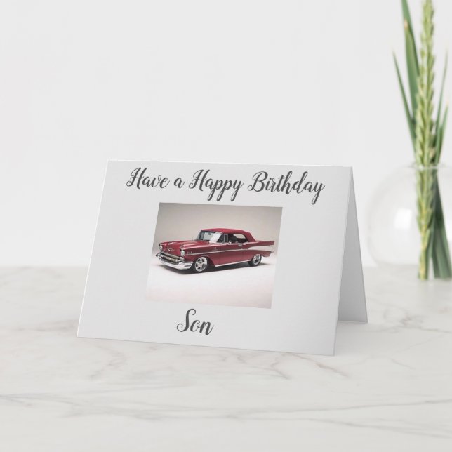 ***SON*** HABEN EINEN GLÜCKLICHEN BIRTHTAG!!! KARTE (Vorderseite)