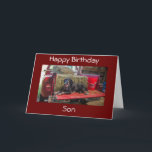 ***SON*** HAPPY BIRTHDAY KARTE<br><div class="desc">DOES YOUR SON PUT A SMILE ON EVERYONE'S FACE? WHAT A BEAUTIFUL COMPLIMENT FOR SURE. I HOPE YOU LIKE THIS CARD ENOUGH TO GIVE THAT SPECIAL "SON" AND THANK YOU FOR STOPPING BY 1 OF MY 8 STORES!</div>