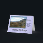 Son Happy Birthday Karte<br><div class="desc">Das ist nur ein Elegant landscape card for a on his birthday. Fotogragraph taken in the French alps. © Marion Hedger</div>