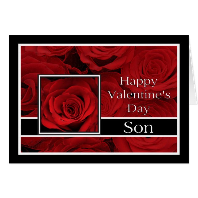 Son Happy Valentine's Day Rose (Vorderseite (Horizontal))