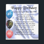 Son in Law Gedicht - Happy Birthday Design Notizblock<br><div class="desc">Ein großartiges Geschenk für einen Jurysohn zum Geburtstag</div>