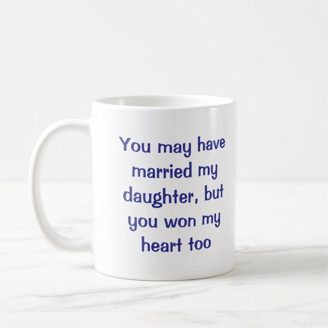 Son-in-law-Keramik-Geschenk Kaffee-Tasse Kaffeetasse (Links)