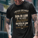 Son-In-Law of a Freaking Awesome Mother-In-Law T-Shirt<br><div class="desc">This shirt works best as gifts for your kind son-in-law,  sharing,  caring & lovable by mom in law. Makes a great birthday or Christmas gift!</div>