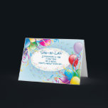 Son-in-Law Religious Birthday Balloons Celebrate Karte<br><div class="desc">Scatter-Ballons mit Konfetti-Hintergrund sind perfekt,  um mit dieser Karte an einem Schwiegersohn-Geburtstag zu feiern.</div>