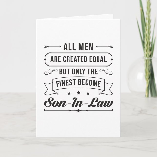 Son in Law Son Bestes Phantastisches Gerichtsverfa Karte (Vorderseite)